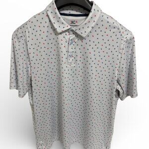 Johnson & Murphy XC4 Golf Polo Shirt Men’s Size XL Skulls Pattern
